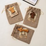 Personalisierte Bibel Vers Karte Handheld Cross Angel Ornament mit Namen und Text Erstkommunion Taufe zurück zu Schule Geschenk für Christen