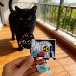 Personalised Cute Animal Sharps Container Shaker Badge Reel with Name Clinic Use Birthday Gift for Nurse Doctor Medical Staff