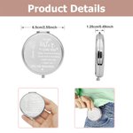 Personalized You Are Beautiful Birth Flower Portable Compact Pocket Makeup Mirror with Name Graduation Birthday Gift for Her