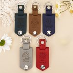 Llavero de cuero de PU con diseño personalizado de signo del zodiaco con texto grabado Cumpleaños Aniversario Regalo de Navidad para amigos de la familia