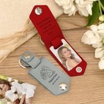 Llavero de cuero de PU con diseño personalizado de signo del zodiaco con texto grabado Cumpleaños Aniversario Regalo de Navidad para amigos de la familia