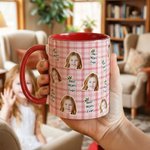 Gepersonaliseerde Best Ever Crown 1-4 Face Photos Keramische koffiemok met titel Moederdag Vaderdag Verjaardagscadeau voor mama papa familie