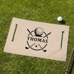 Housse de siège de voiturette de golf multicolore personnalisée avec nom et initiale Accessoires de parcours de golf Cadeau d'anniversaire pour les golfeurs Clubs de pays