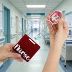 Personalised Cute Animal Sharps Container Shaker Badge Reel with Name Clinic Use Birthday Gift for Nurse Doctor Medical Staff