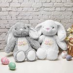 Personalizado 2026 Huevos de Pascua Peter Rabbit Peluche lindo animal de juguete con nombre Cumpleaños Feliz Primera Pascua de regalo para los niños