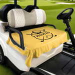 Housse de siège de voiturette de golf multicolore personnalisée avec nom et initiale Accessoires de parcours de golf Cadeau d'anniversaire pour les golfeurs Clubs de pays