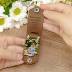 Llavero de cuero de PU con diseño personalizado de signo del zodiaco con texto grabado Cumpleaños Aniversario Regalo de Navidad para amigos de la familia