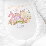 Personalizado 2026 Huevos de Pascua Peter Rabbit Peluche lindo animal de juguete con nombre Cumpleaños Feliz Primera Pascua de regalo para los niños