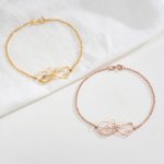 Personalized Mobius Infinity Cat Heart Shaped Anklet with Name Elegant Jewelry Daily Wear Birthday Anniversary Gift for Cat Lovers