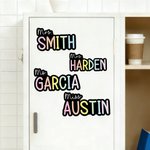 Aimant de salle de classe Nom de l'enseignant arc-en-ciel personnalisé Cadeau de rentrée pour l'enseignant