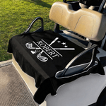 Housse de siège de voiturette de golf multicolore personnalisée avec nom et initiale Accessoires de parcours de golf Cadeau d'anniversaire pour les golfeurs Clubs de pays