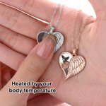 Gepersonaliseerde foto engelvleugel hart ketting met tekst Herdenking Verjaardag Verjaardag Gift voor vrouwen Pet Lovers