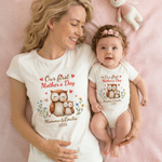 Personalised Our First Mother's Day 100% Cotton T-shirt Baby Bodysuit with Name Birthday 1st Mother's Day Gift for Baby Mother