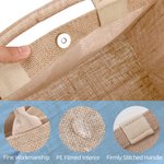 Personalised Cute Imitation Hook Yarn Plush Leopard Rabbit Design Large Jute Tote Bag with Name Daily Use Easter Gift for Kids Teenagers