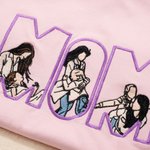 Personalized Embroidered Dad Mom 3 Photos Soft T-shirt Sweatshirt Hoodie Daily Wear Birthday Anniversary Gift for Parents