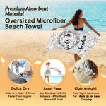 Personalised Girls Trip Summer Themed Quick Dry Microfiber Beach Towel with Name Beach Party Swimming Pool Essential Trip Birthday Gift for Besties