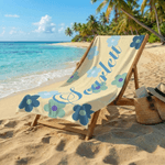 Personalisierte Multicolor Gänseblümchen schnell trocken überdimensioniert Mikrofaser Strandtuch mit Namen Urlaub Reisen wesentliche Geburtstagsgeschenk für Frau