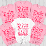 Gepersonaliseerd Multicolor Meisjesfeest Grafisch T-shirt met Tekst Plaats en Jaar Vrijgezellenfeest Verjaardag Vriendschapscadeau voor Dames Meisjes