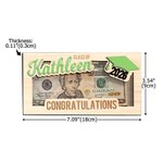 Personalized Congratulations Class of Graduation Wooden Money Holder with Name and Year Graduation Party Gift for Graduates