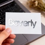 Gepersonaliseerde Waterdichte Metallic Effect Stickers met Naam Decoratieve Labels Verjaardagscadeau voor vrienden en familie