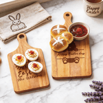 Conejito de Pascua Personalizado Tabla Reversible para Cortar Queso y Embutidos con Nombre Decoración para el Hogar Aniversario Pascua Regalo para Amigo Familia