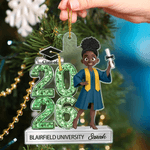 Personalized Cute Cartoon Character Acrylic Ornament with Name and Year Graduation Party Gift for Graduates