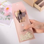 Bolsa personalizada para brochas de maquillaje con 8 brochas de maquillaje y artículos de viaje Día de la Madre Regalo de cumpleaños para mujer