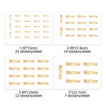Gepersonaliseerde Waterdichte Metallic Effect Stickers met Naam Decoratieve Labels Verjaardagscadeau voor vrienden en familie