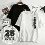 Personnalisé Class of 2026 Bow Tie Multicolore T-shirt unisexe doux Sweatshirt avec nom Daily Wear Graduation Gift for Graduates