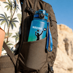 Silueta de figura deportiva personalizada Botella de agua de 32 oz a prueba de fugas con nombre y marcador de hora Accesorios deportivos Regalo de cumpleaños para aficionados al deporte