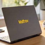 Gepersonaliseerde Waterdichte Metallic Effect Stickers met Naam Decoratieve Labels Verjaardagscadeau voor vrienden en familie