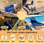 Personalized Horse Owner Silhouette Quick Dry Oversized Microfiber Beach Towel with Name Travel Essentials Beach Party Gift for Equestrian Horse Lover