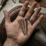 Palillo de dientes personalizado de metal rústico con diseño de herradura de caballo con inicial Accesorio para sombrero de vaquero Regalo de cumpleaños Día del padre para vaquero Vaquera