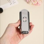 Personalized Stylish Floral Portable 2-In-1 Foldable Makeup Mirror Hair Brush with Initial Daily Use Mother's Day Birthday Gift for Women Girls