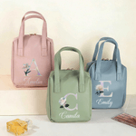 Personalised Birth Flower PU Leather Handheld Makeup Bag with Name Birthday Mother's Day Gift for Woman Girlfriend Sister Mom