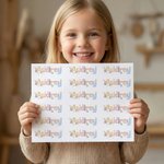 Personalisierte niedlichen Ballon Cartoon Tier Stern Aufkleber mit Namen zurück zu Schule Geburtstag Geschenk für Jungen Mädchen