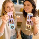 Personalized Multicolor Postage Stamp Design 3 Photos Acrylic Bookmark with Tassel Reading Supplies Birthday Gift for Friends Family