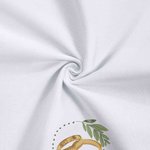 Personalized Embroidered-Look Wedding Ring 100% Cotton Napkin with Name and Date Table Decoration Wedding Bridal Shower Gift for Bride