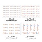 Personalisierte niedlichen Ballon Cartoon Tier Stern Aufkleber mit Namen zurück zu Schule Geburtstag Geschenk für Jungen Mädchen