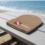 Personalised Embroidered Diver Flag Knit Soft Beanie Hat with Name Dive Accessory Birthday Daily Use Gift for Diving Lover