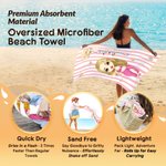 Personlig tegneserie karakter fødsel blomst hurtigtørkende overdimensjonert mykt badehåndkle med navn svømming strandfest bursdagsgave til barn familie