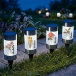 Personalisierte Solar Gartenleuchte mit Geburtsblume und Namen | wasserdicht | Gartenstecker | Gartendeko | Geburtstag Geschenk für Hobbygärtner