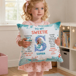 Taie d'oreiller personnalisée avec nom et titre Cadeau d'anniversaire pour les filles et les enfants