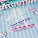 Personalized Multicolor Acrylic Mahjong Line Reader with Rules and Name Mahjong Game Night Birthday Gift for Mahjong Lovers