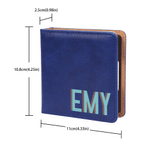 Personalized Multicolor Shadow Monogram PU Leather Sticky Note Holder Desk Organizer Daily Use Birthday Office Gift for Colleagues Office Workers