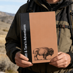 Personalized Unigrid National Park Map Binder with Text Travel Map Holder Birthday Gift for National Park Lovers Map Collectors