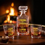 Personalised Fist Bump Whiskey Decanter with Names Bar Accessory Birthday Gift for Whiskey Lovers