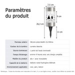 Lampe solaire de jardin personnalisé avec texte nom et année - Motif silhouette avec ailes d'ange - Cadeau commémoratif pour famille