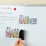 Personalised Rainbow-Coloured Teacher Name Whiteboard Magnet School Classroom Supplies Back to School Gift for Teachers