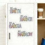 Personalised Rainbow-Coloured Teacher Name Whiteboard Magnet School Classroom Supplies Back to School Gift for Teachers